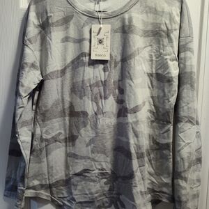 Grey Camouflage Youth L Shirt